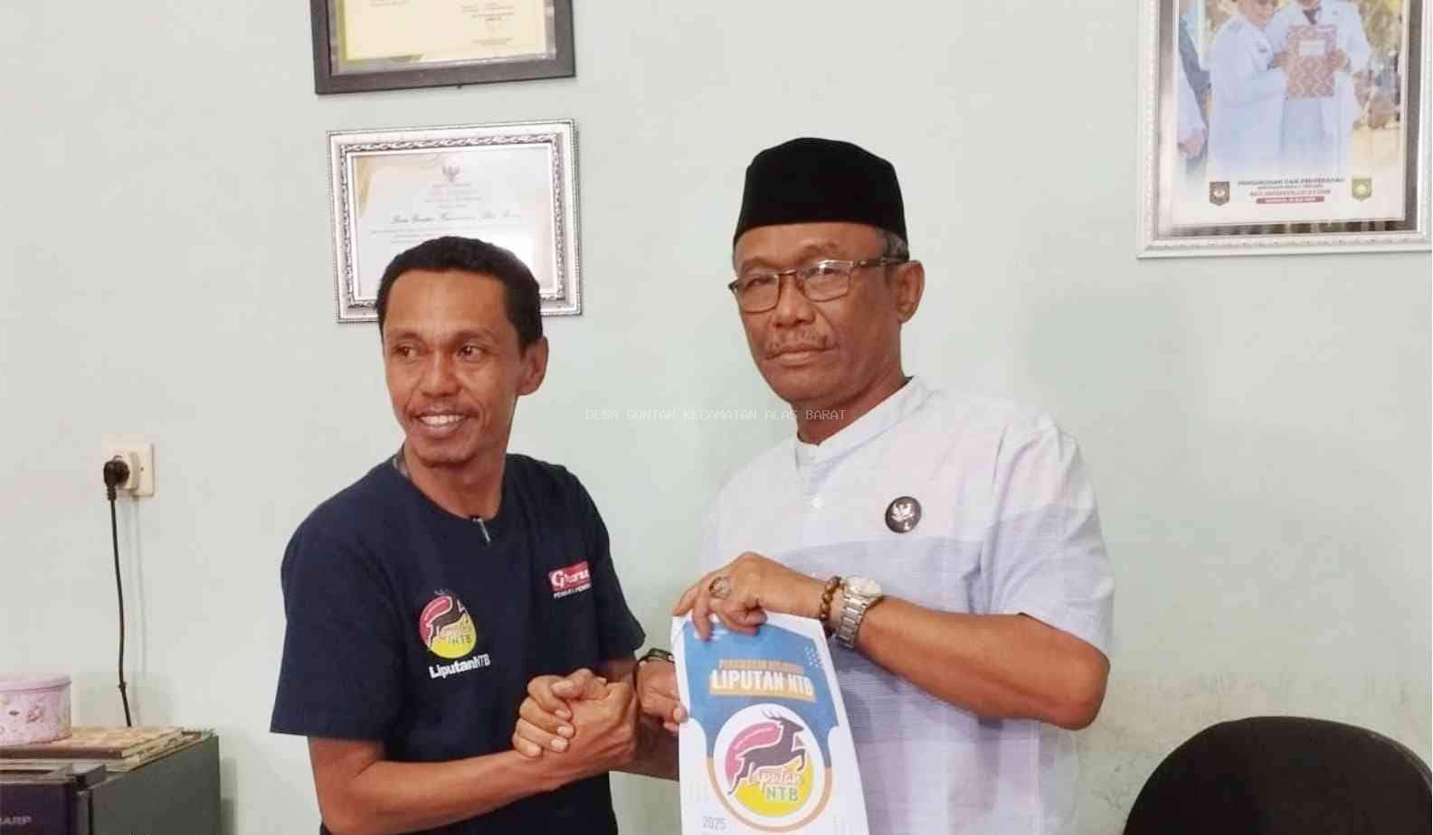 PEMDES  GONTAR JALIN KERJASAMA DENGAN MEDIA DIGITAL  LIPUTAN NTB